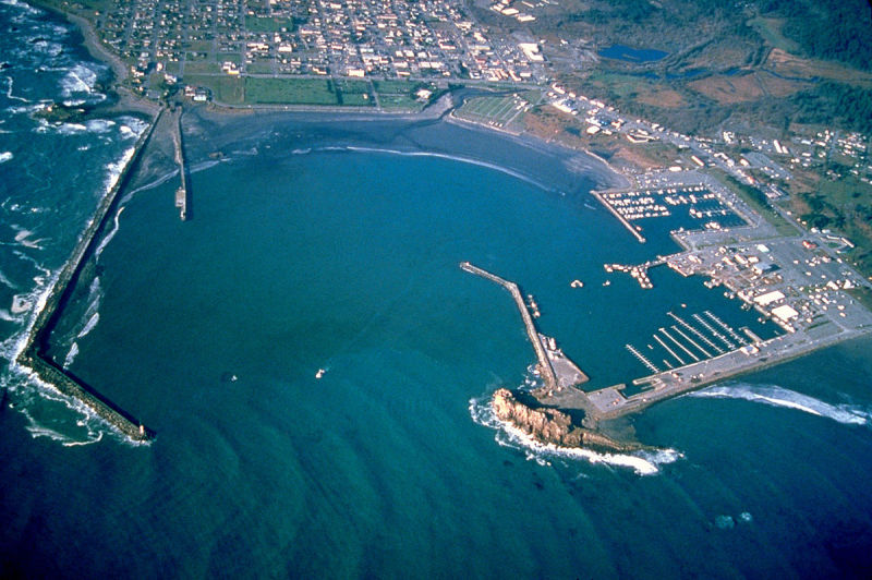 aerial of CC harbor
